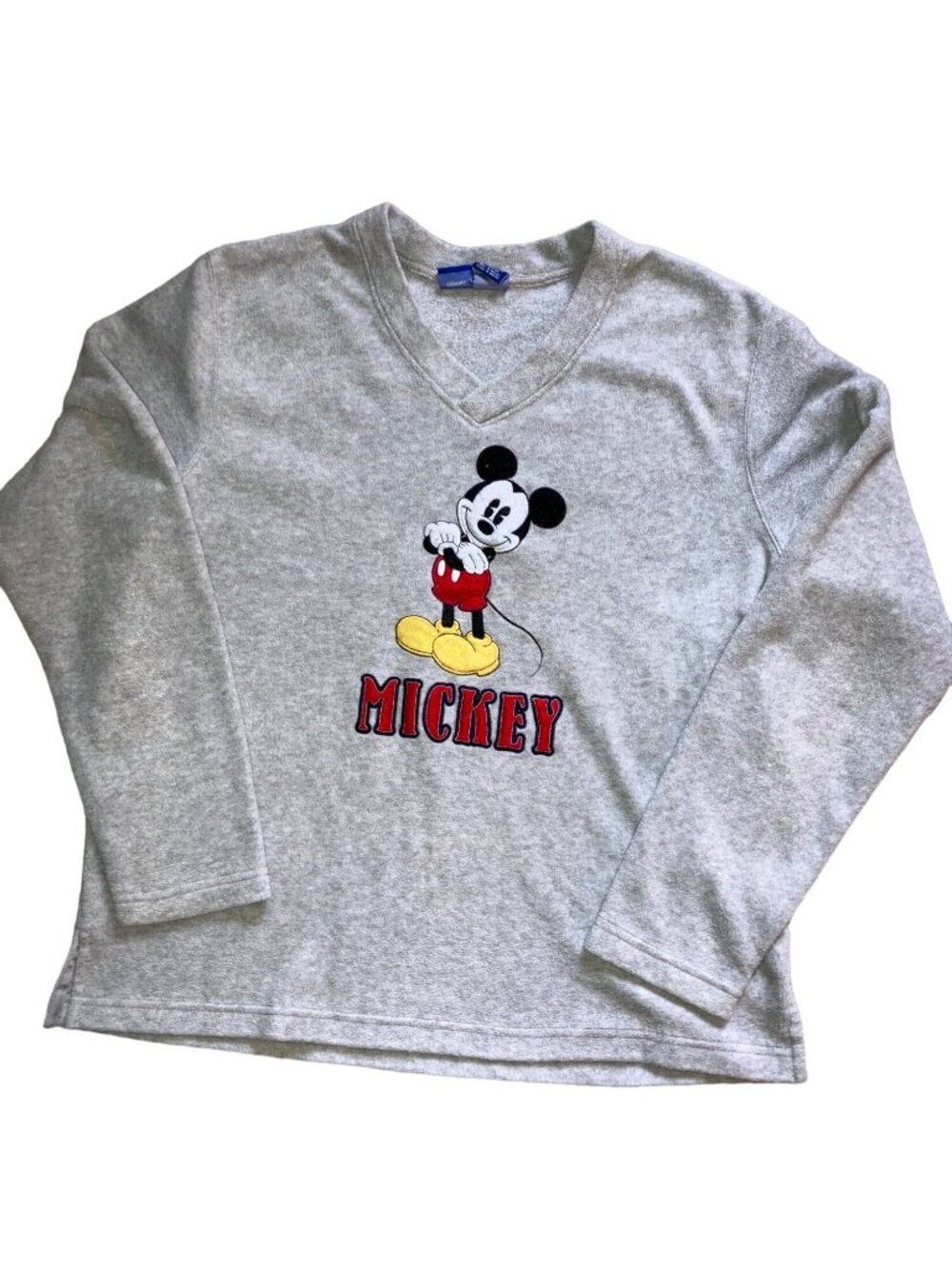 Disney Mickey Mouse vintage Fleece Pull Over Shirt Top Disney Ladies XL